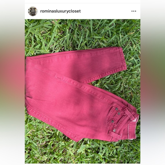 True Religion Skinny maroon Jeans - Picture 7 of 9